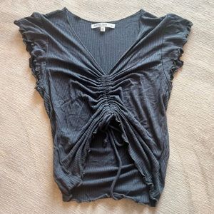 Grey Crop Top